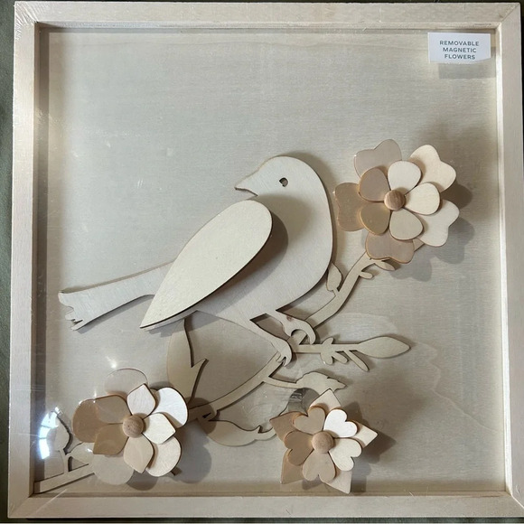 Place & Time Unfinished Wood Bird Craft Projects Frames Decor - Picture 5 of 8